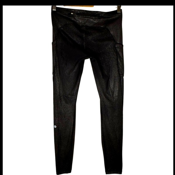 Lululemon Women’s Black Silver Gray Speckled Print Leggings Size 6 W5BPPSZ404 - Picture 16 of 16